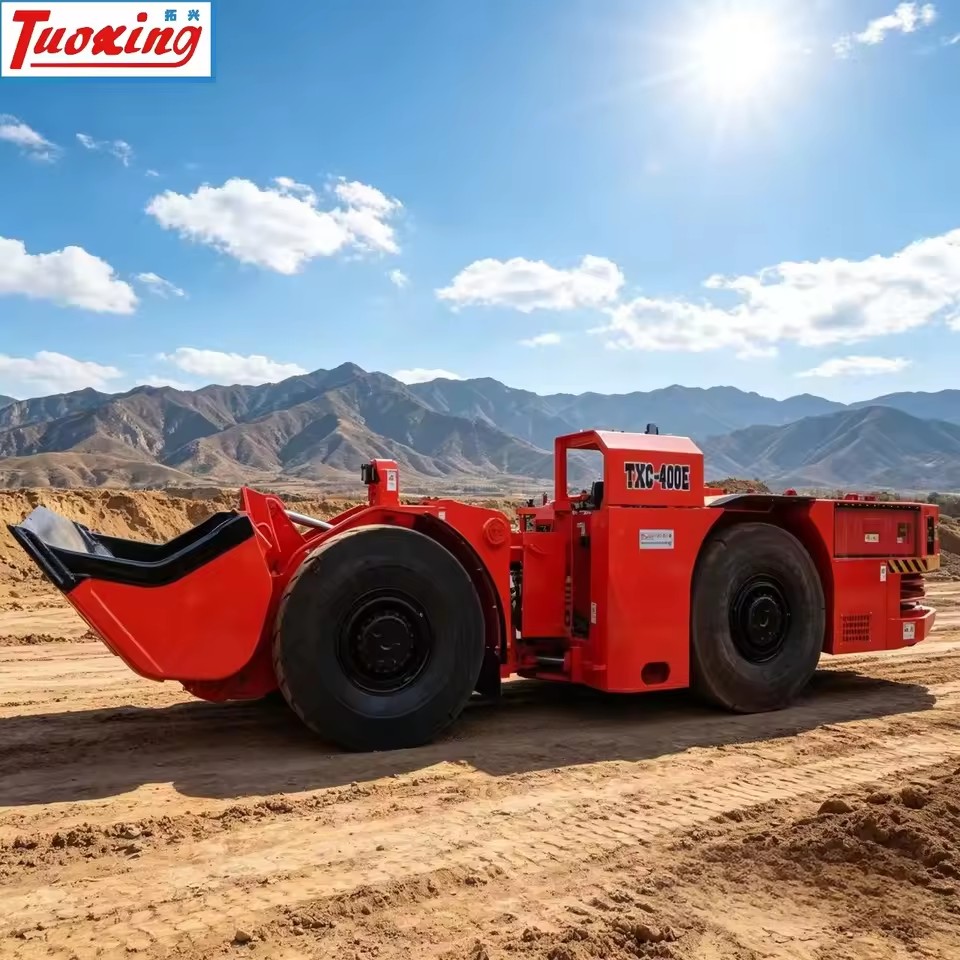 8 Ton 4m³ TuoXing TC-410E Electric LHD with Zero Emission & Energy Saving for Underground Mining Operations Electric LHD