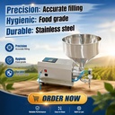 Semi Automatic Meat Puree Peanut Servo Motor Rotor Pump Ketchup Jam Jar Lotion Cream 304 Stainless Steel Filling Machine