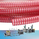 Factory Direct PLC Controlled Motor Bearing Equipped PVC Spiral Rib Reinforced Suction Hose Extruder Line Flexible Helix Water
