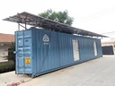 Off-Grid Solar Power 40ft Dual Zone Container Cold Storage Modular Chiller Freezer Room for Fishery Farm Meat Fruit Food Storage