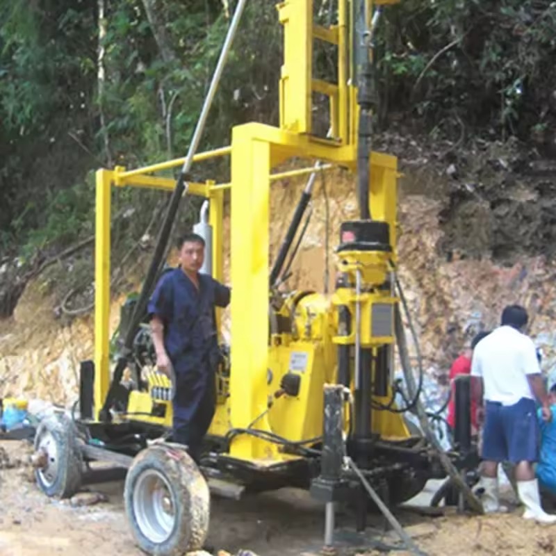 Factory Sale 0-200m Portable Core Drilling Rig with Engine & Motor Movable Soil for Diamond Gold Mine Exploration Machine