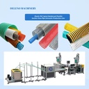 Energy Saving Single Screw Extruder PP/PE/PVC PLC Controlled Spiral Reinforced Flexible Suction Hose Drainage Pipe Extrusion