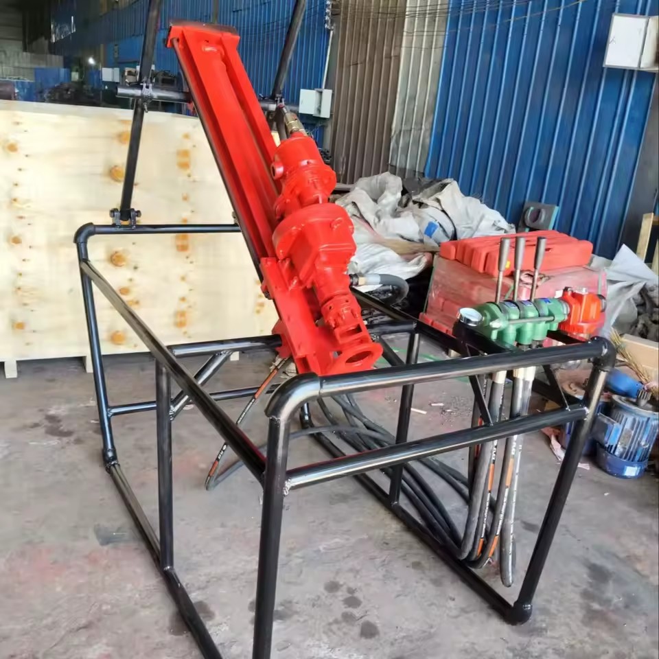 Portable Engineering 20 Rock Hardness Water Well Blast Rock Stone Hole Mine Surface Drilling Rig Machine Gearbox 0-120mm
