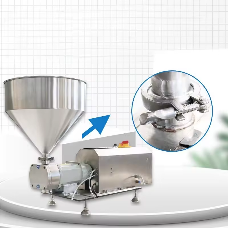 Factory Semi Automatic 40L Gear Magnetic Pump Machine Honey Paste Tomato Paste Cream Liquid Filling Machines for Chocolate Oil