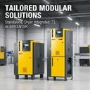 IE3 Energy Saving Kaeser SX Series Screw Air Compressor Sigma Profile Rotor Low Noise Compact Modular Industrial Unit