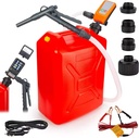 3.2GPM Plastic Manual Nozzle Centrifugal Fuel Transfer Pump-Battery Powered Durable & Effortless to Use