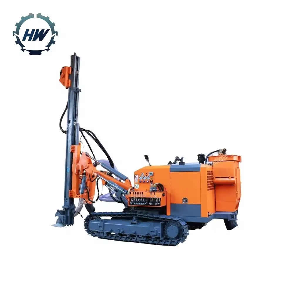 Integrated Mine DTH Drilling and Blasting Equipment Hydraulic Dth Rotary Drilling Rig with Core Motor Components