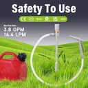 Efficient Manual Nozzle Battery Powered Fuel Transfer Pump Dependable & Swift Adaptable Made of Durable Plastic with USB Access