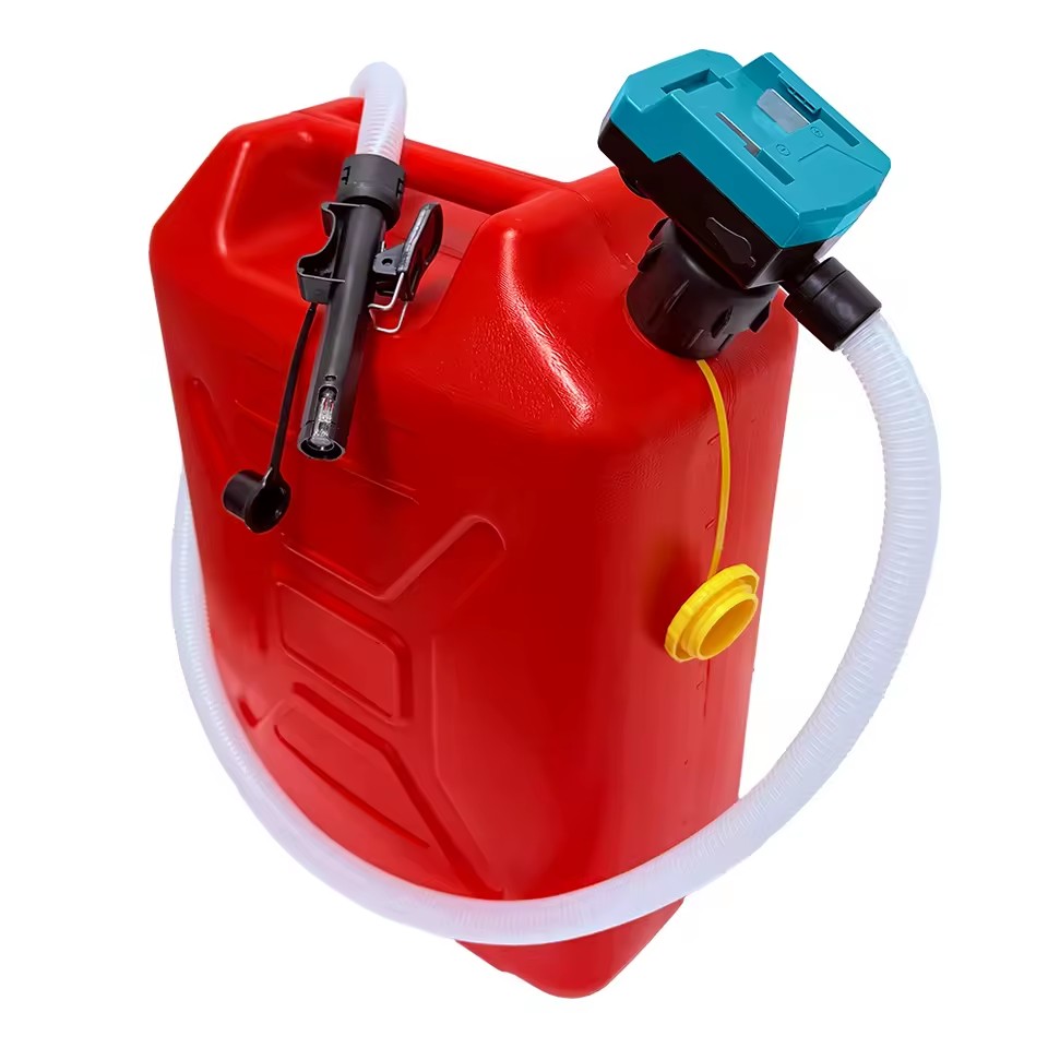 5 GPM Cordless Fuel Transfer Pump with Auto Shut-Off & Beep Alert Battery Powered Portable Gas Can Pump Leak-Proof Design