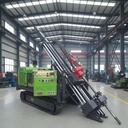 Full Hydraulic Rotary Core Drilling Rig PLC Max.1200m 103kw Diesel-Powered Gearbox Motor Water Well Use