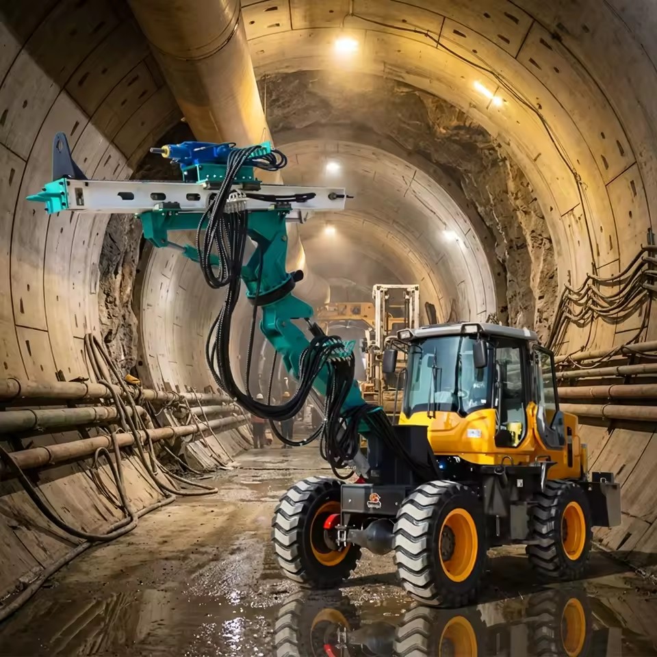 Mining Tunnel Drilling Rig 360-degree Rotary Wheel Hydraulic Tunnel Anchor Drilling Rig Tunnel Down-the-Hole Drilling Rig
