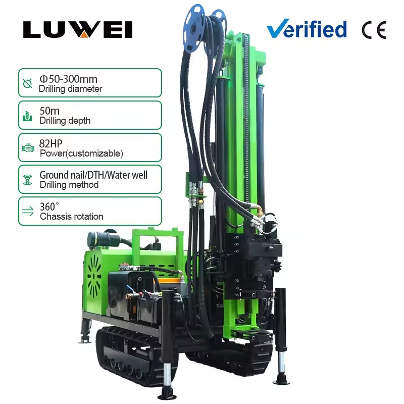 Crawler Diesel DTH Drilling Rig Rock Drilling Rig Hydraulic Down the Hole Drilling Machine for Mining Quarry Construction