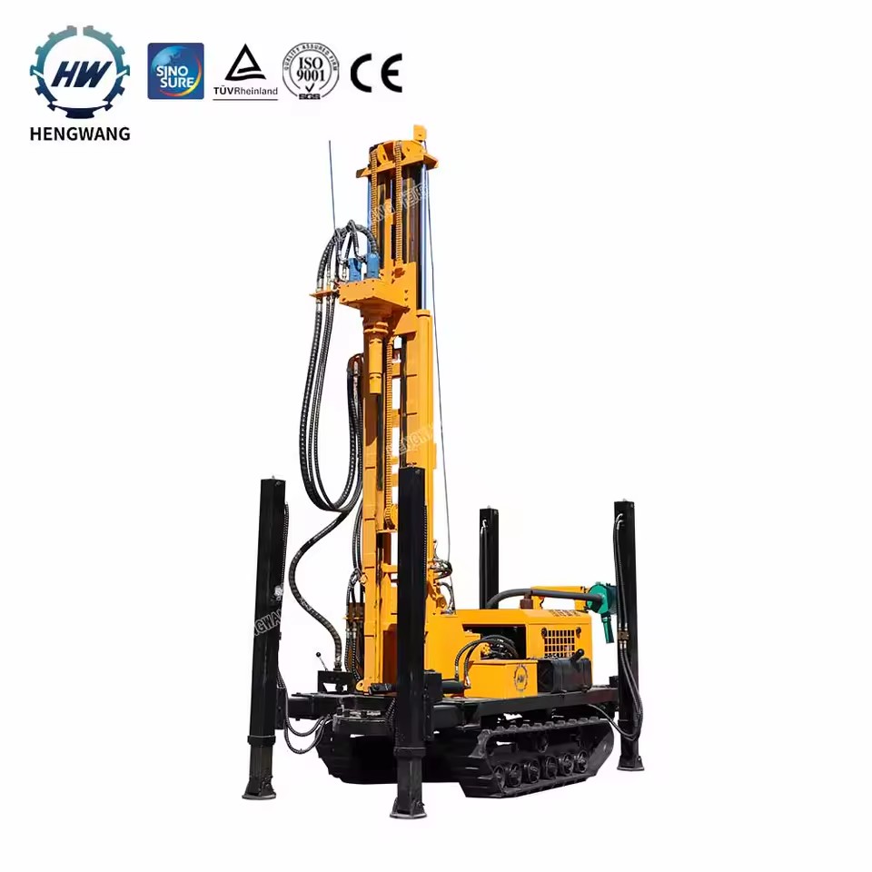 HQZ-220L 200m Diesel DTH Crawler High Speed Pneumatic Anchor Rock Core Water Well Drilling Rig