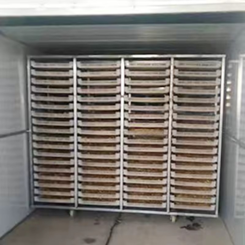 Industrial Rotary Food Drying Oven Dehydrator PLC Controlled Low Noise for Farm Use Gas Heating Energy Saving Heavy-Duty