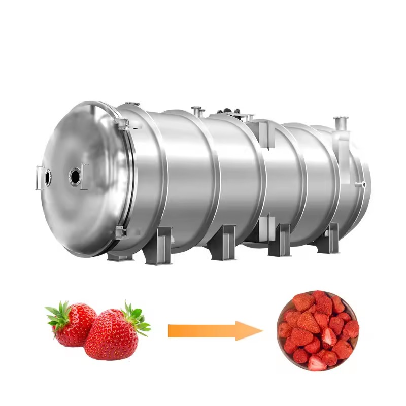 2000kg 20 Food Processing SUS304 Stainless Steel Vacuum Freeze Dryer Machine PLC Control High Productivity Energy Saving