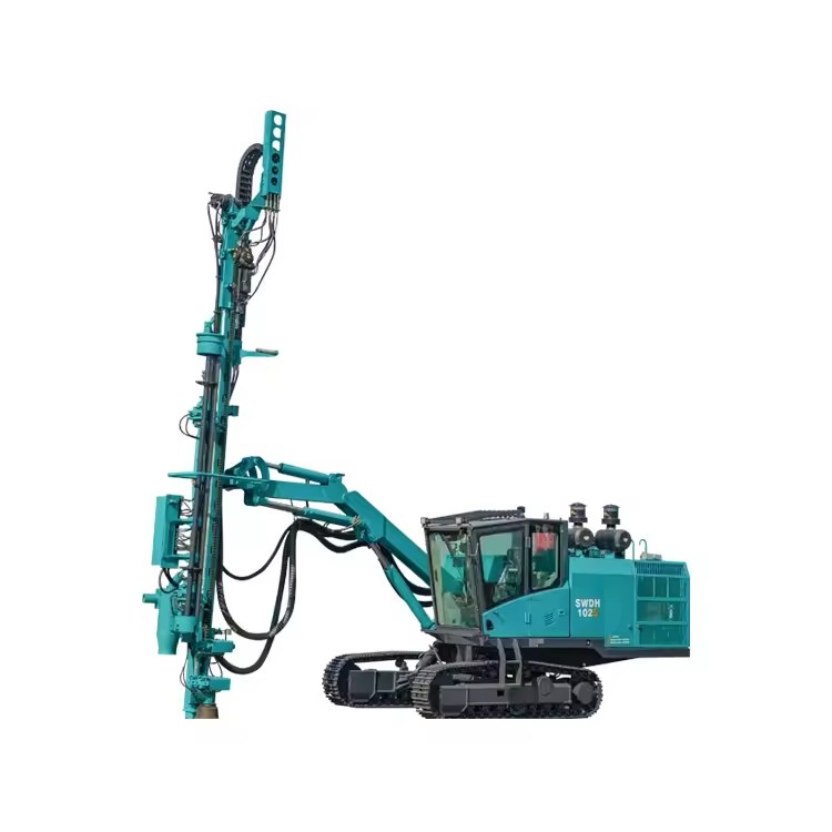 Original 76/127mm SWDH102S Hydraulic Top Hammer Rock Drill Rig for Open Pit Ore Mining Quarry Blasting Hole Drilling