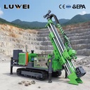 Geological Exploration Drill Rig Fully Automatic Rope Steel Track Chassis Diesel Powered Crawler Track High Pump Motor