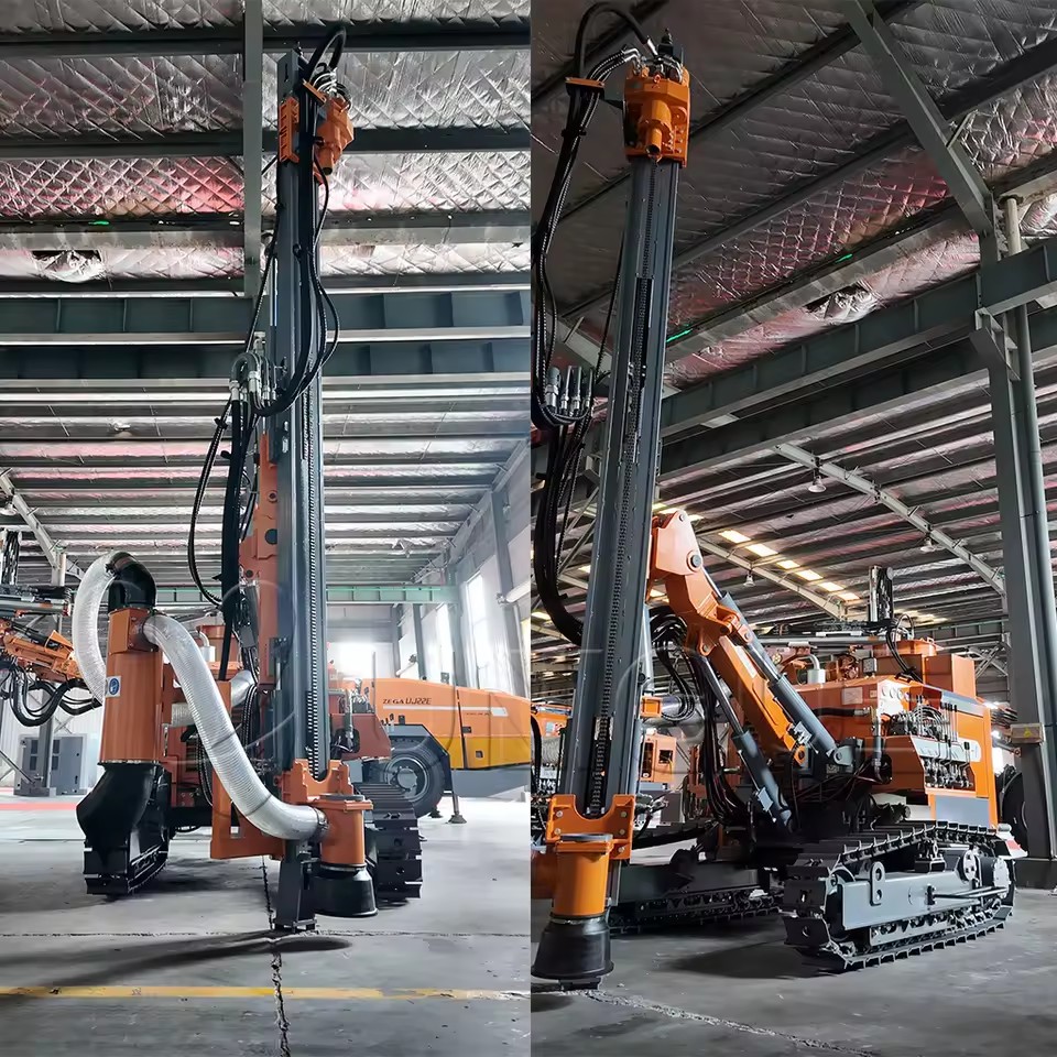 DTH drilling rig for gold mine Separated blast borehole drill 21m drilling rig quarry Diesel engine mine drill