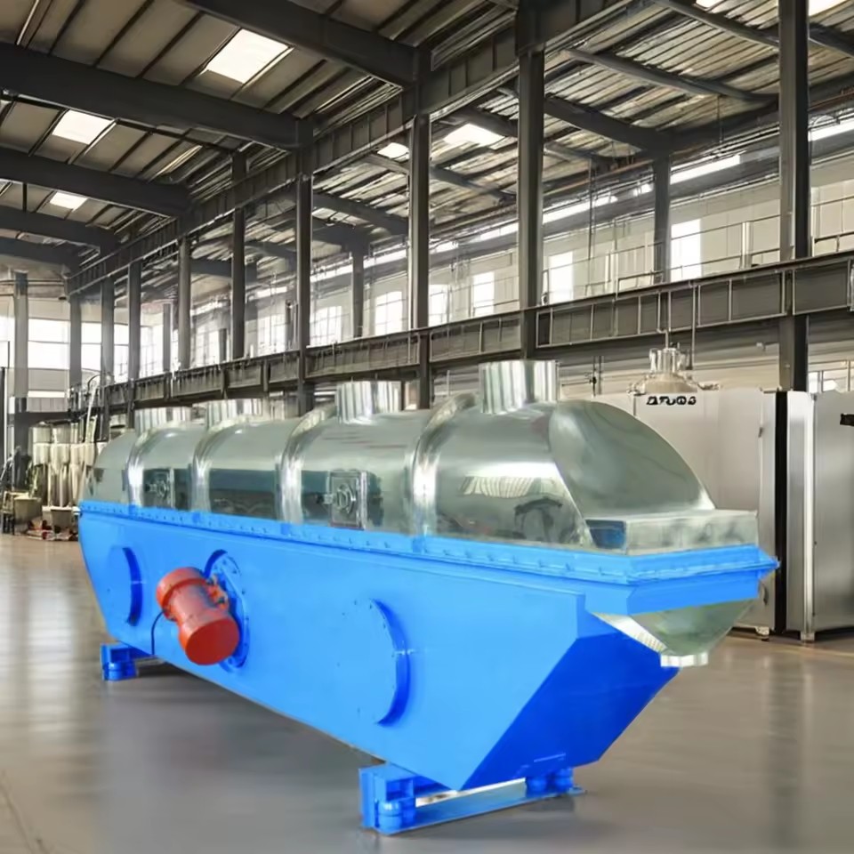 Continuously Operating Linear Quartz Sand Iron Powder Vibrating Fluidized Bed Dryer New Year Favorable Price Drying Equipment