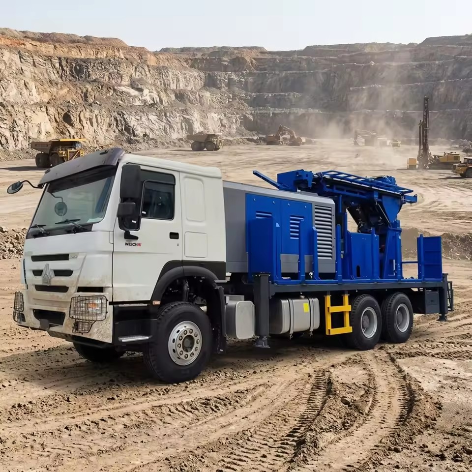 Chinese-Made Truck Mounted Water Well Drilling Rig Efficient Vehicle-Borne Mine Drilling Rig