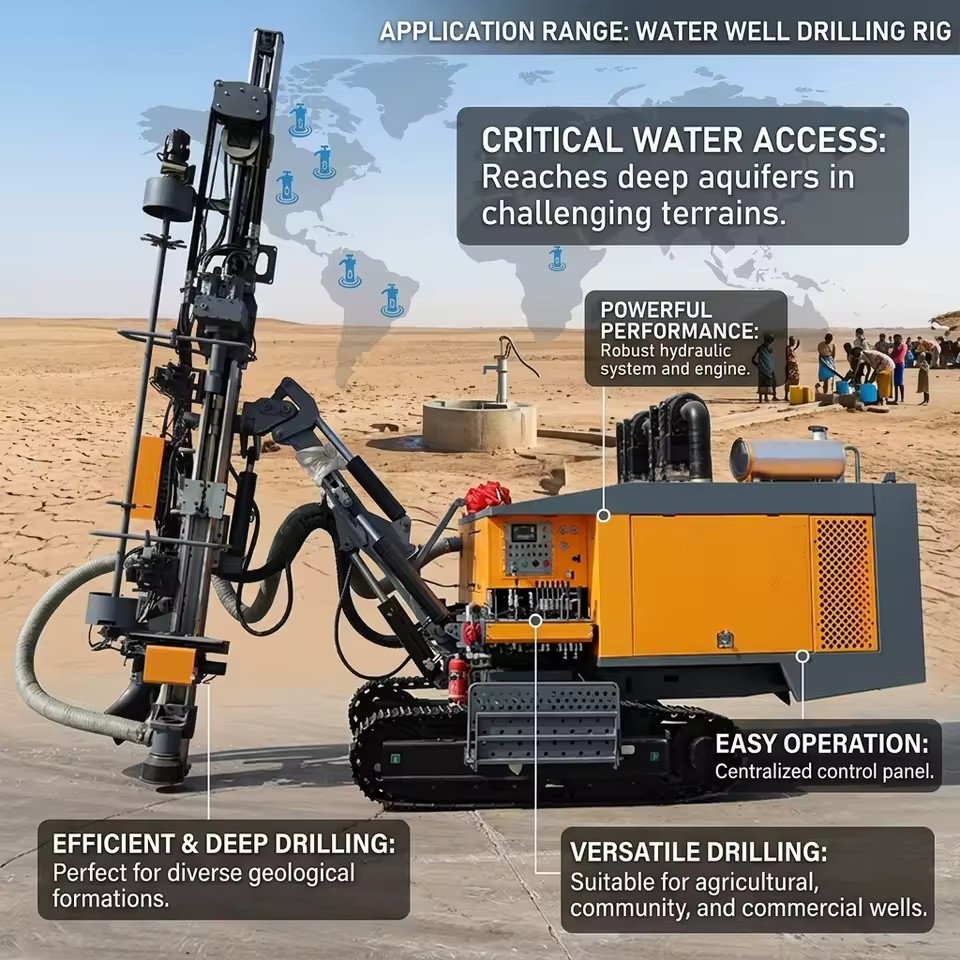 High Efficiency Modle Crawler Pneumatic DTH Mining Drilling Rig for Quarry Mine Drill Rig
