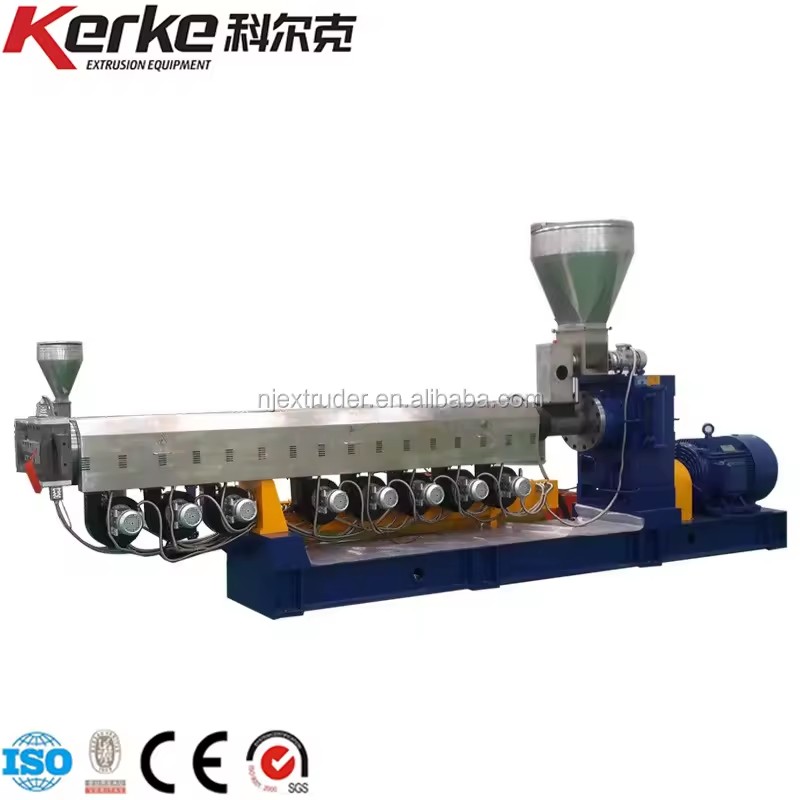 PLC Single-screw Extruder Plastic Pet Raw Material Granule Making Machine