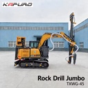 Rock Drill Jumbo 1000kg Electric Tunnel Drilling Rig 3.2m Drilling Depth Impact Power 7-15kW Mining