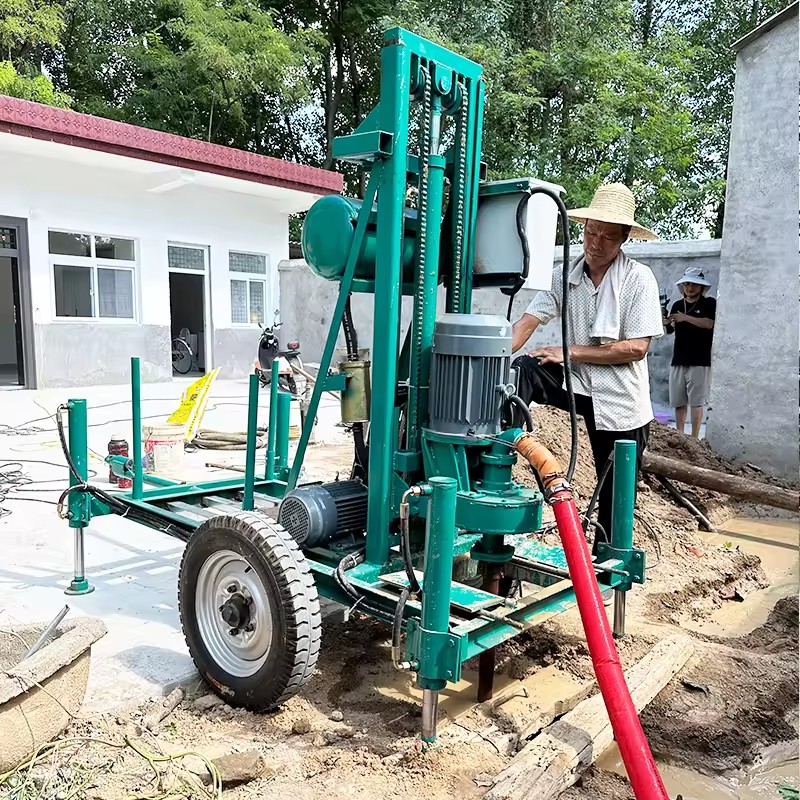 Hot Selling Dolphin Electric Portable Water Well Drill Rig with Motor Max 150m Drilling Depth 380V 1 Year Warranty