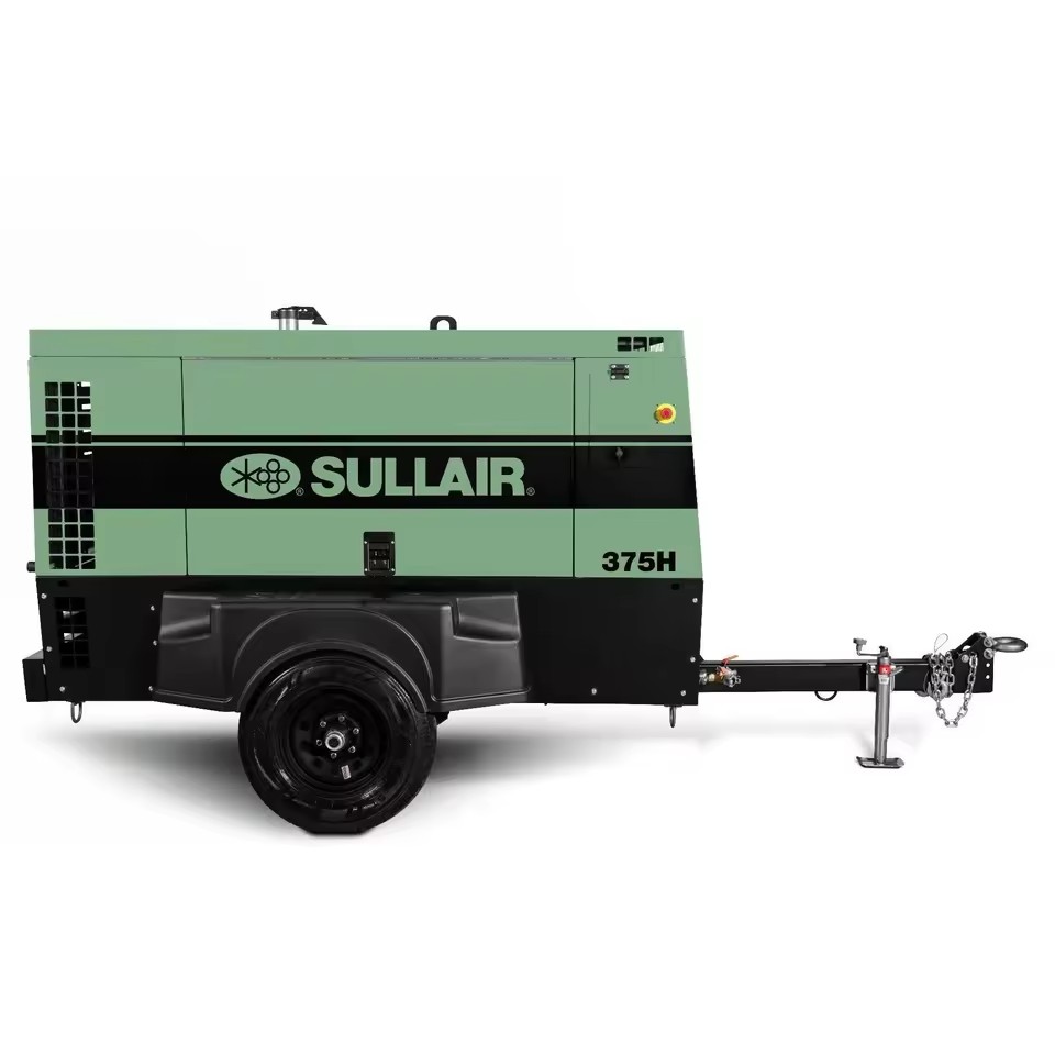 SULLAIR Lubricated Portable Screw Air Compressor Pump for Mining Industry Diesel Construction Work