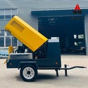 5m/min 185CFM High Pressure Diesel Screw Compressor 8bar Low Fuel Consumption Portable Motor Mine Drilling Engineering Use