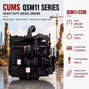 SCDC CUMS QSM11-C290 2100rpm Turbocharged 6 Cylinder Diesel Engine for Rotary Drilling Rig Crane Mining Construction Machinery