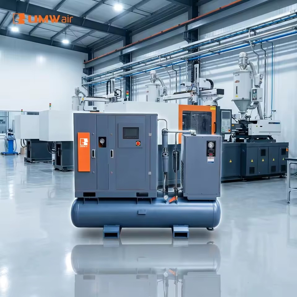 UMWAir 22kw 16Bar High Pressure Screw Air Compressor 2.2m3/min VSD Energy Saving Compressor for CNC Laser Cutting