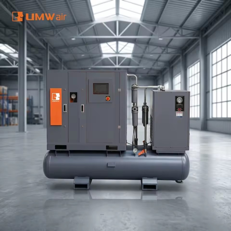 UMWAir Energy Saving 22kw 30HP Screw Air Compressor 16 Bar for Fiber Laser Cutting Machine 2.2m3/min High Flow
