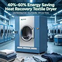 Commercial Linen Heat Pump Dryer Heavy Duty Fabric Drying Equipment for Hotel Bedding Sheets Towels Knitted Underwear