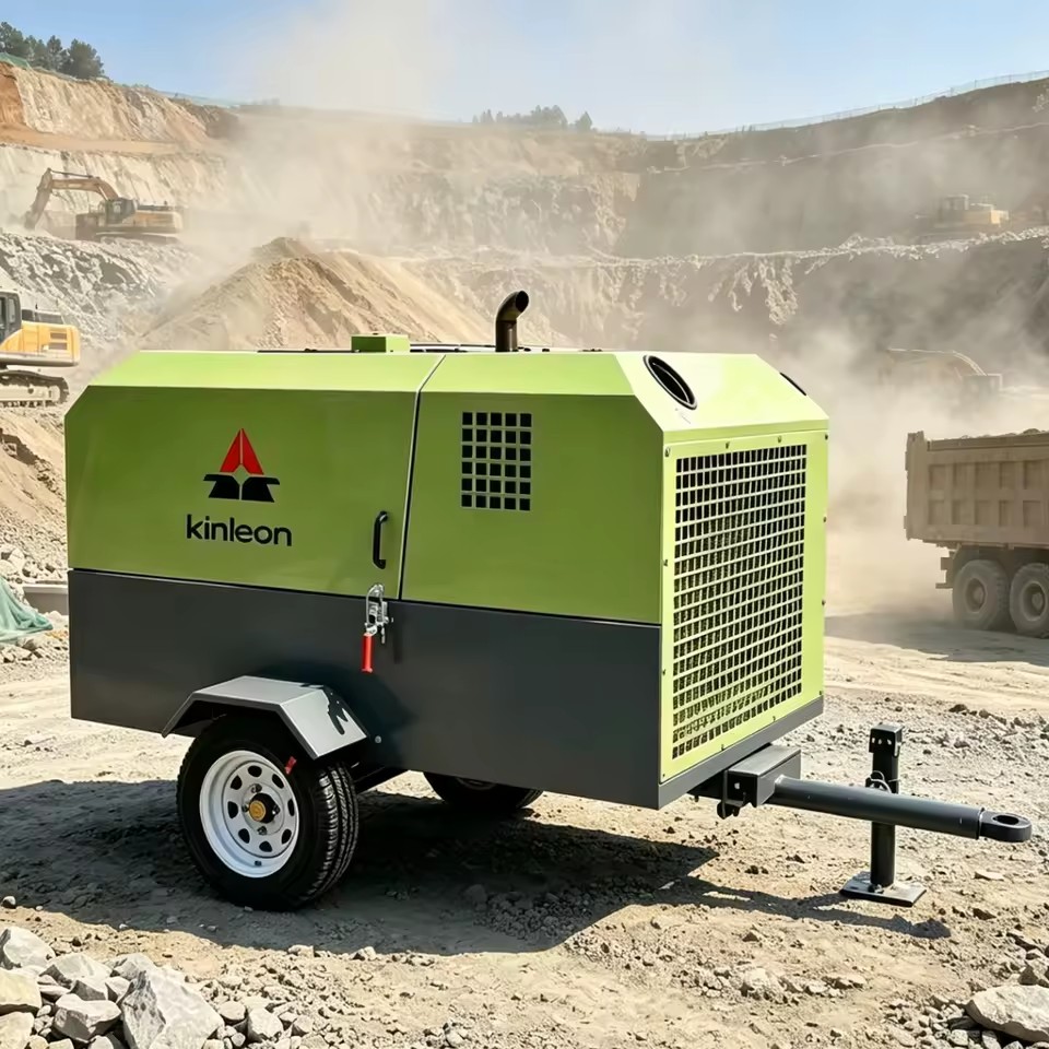 Silent Diesel Screw Air Compressor