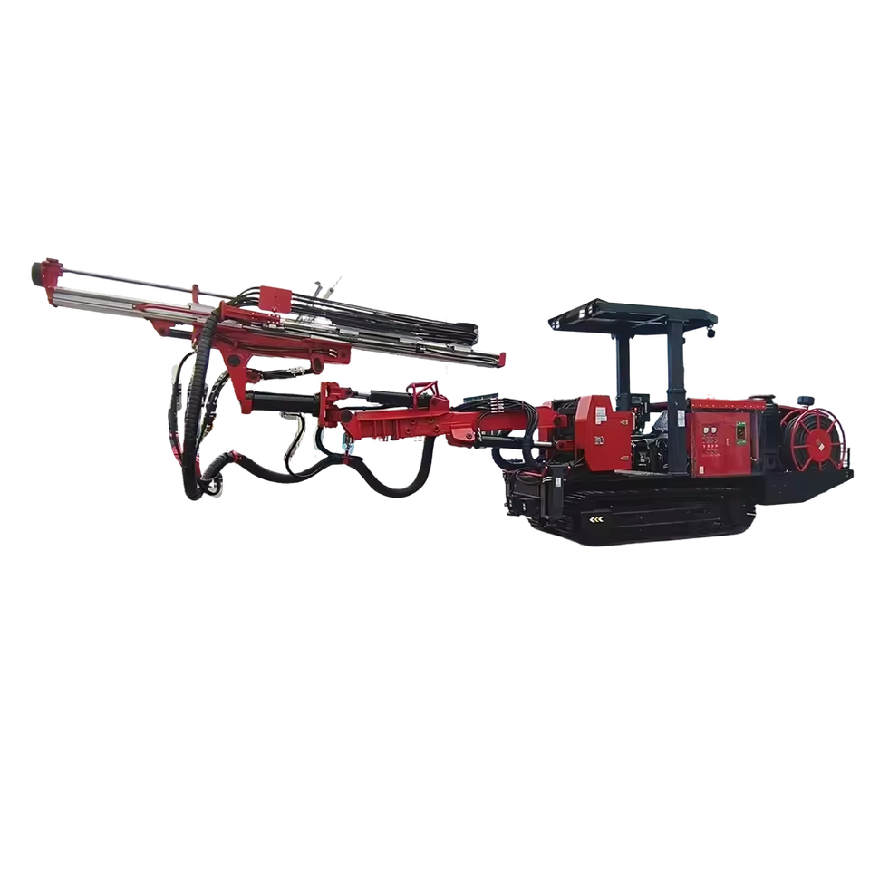 Underground Mining Rotary Drilling Rig Diesel-Powered Rock Drill Engine Motor for Narrow Roadway Mine Work Max.20m Drilling