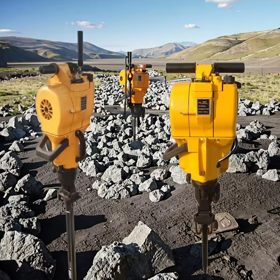 YN27C Gasoline Handheld Rock Drill Jackhammer 70mm Mining Construction Petrol Pneumatic Jack Hammer Machine