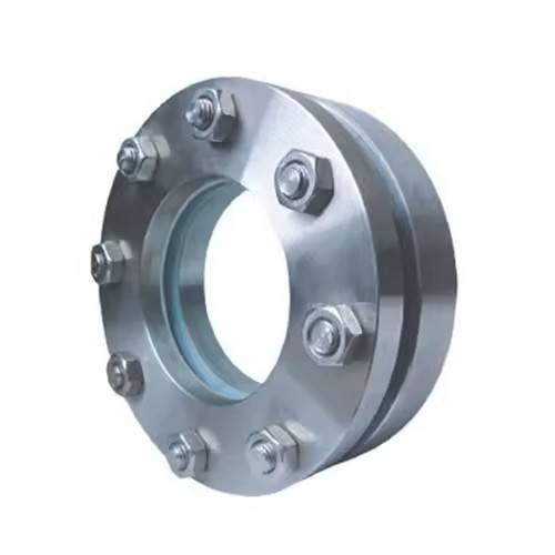 High-Pressure Hygienic Industrial Union Sight Window Welding Flange Glass for Vessels Pipe Fittings Sight Glass for Pressure