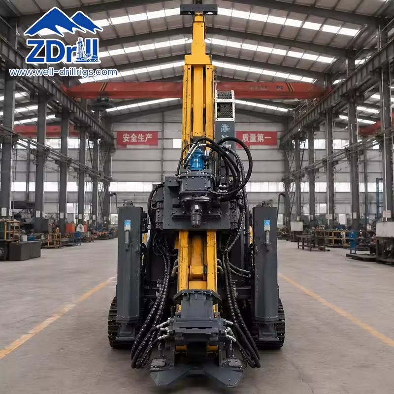 ZDC1000 Full Hydraulic Steel Crawler 1000m Drilling Depth Mining Drilling Rig for Geological Prospecting Mining Exploration