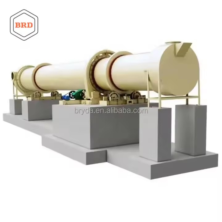 Industrial Rotary Drum Drying Equipment with Bearing & Engine for Food Plastics Chemical Processing New Reliable Performance
