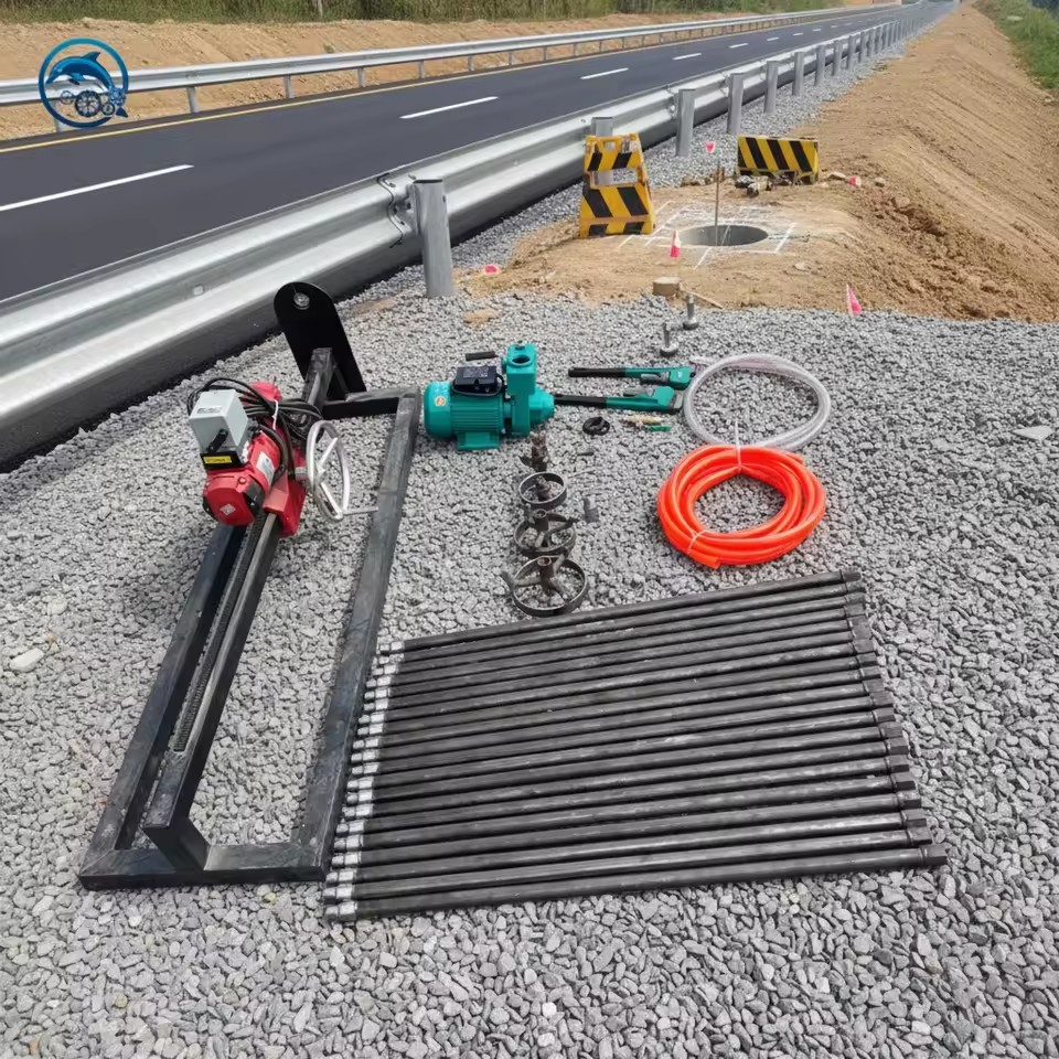 Dolphin Factory 6.5KW/4KW Pipe Jacking Machine Small Mini Underground Boring Machine Horizontal Directional Drilling Machine