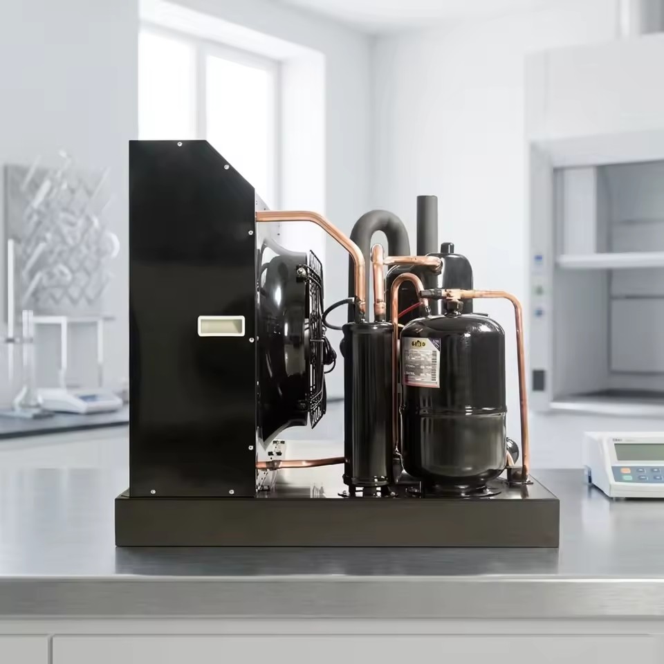 High Efficiency Low Temperature Scroll Condensing Unit Air Cooled Refrigeration System for Industrial Cold Storage