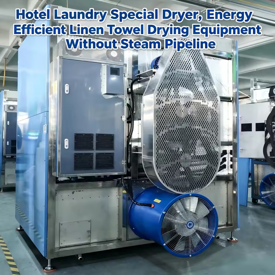 Large Capacity 160kg Industrial Textile Dryer, Eco-Friendly Heat Pump Dryer for Underwear & Socks