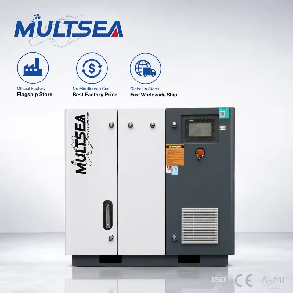 VFD Screw Air Compressor 110kW Permanent Magnet 380V 50Hz Industrial