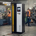 Super Air11kw 15HP Vertical VSD Screw Air Compressor Energy Saving PM Motor Low Noise CE Certified for Industrial Factory Uses
