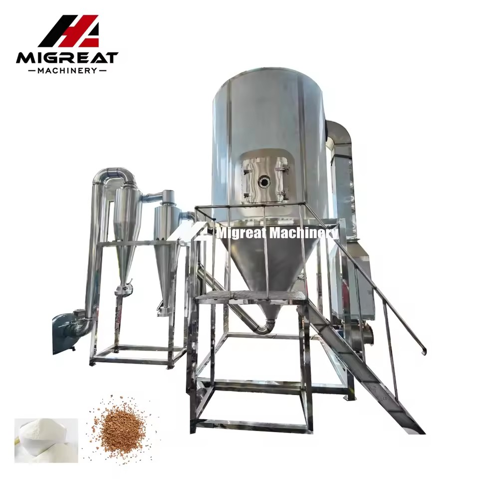High Efficiency Automatic Stainless Steel Centrifugal Rotary Atomizer Spray Dryer for Milk Coconut Milk Processing Continuous