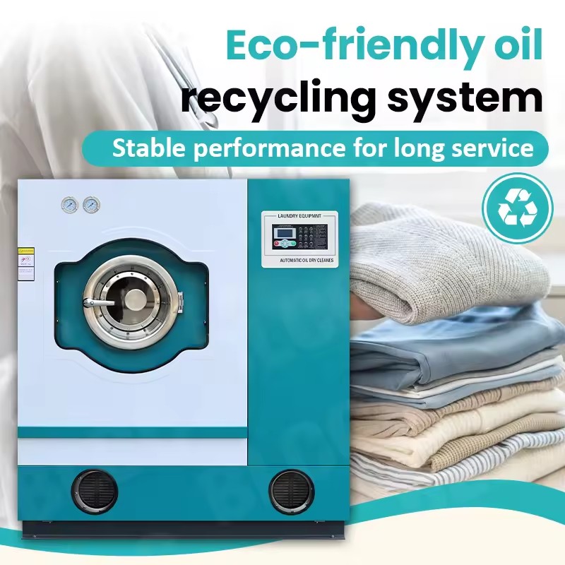 Dry Cleaning Machines 10KG-20KG Automatic Oil Dry Clean Laundry Equipment Hydrocarbon Dry Cleaning Machine SUS304