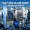 Cost-Effective 80kg Laundry Factory Dryer, Low Running Cost Heat Pump Tumble Dryer