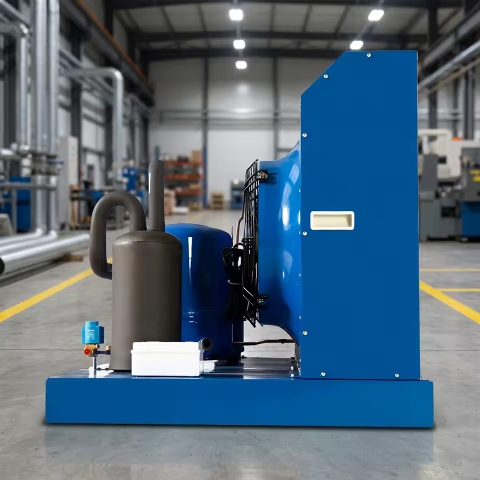 High Efficiency Air Cooled Refrigeration Condensing Unit, OEM Supported Compressor Unit for Cold Room