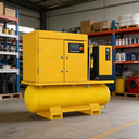Industrial Screw Air Compressors 10HP 7.5KW 15KW All in One 4-in-1 Portable Screw Air Compressor with Dryer for Laser Cutting